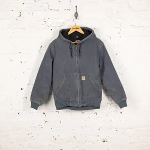 Women's Carhartt Hooded Work Jacket - Blue - Women's S
