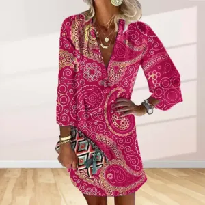 Women's Elegant Boho Party Dress | Mini