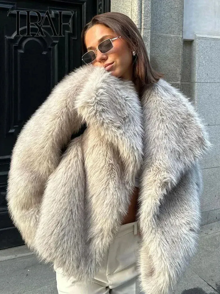 Women's Sequin Woven Stand Collar Long Sleeve Loose Jacket