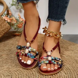 Women's Spring Beach Sling Back Sandals | Flat