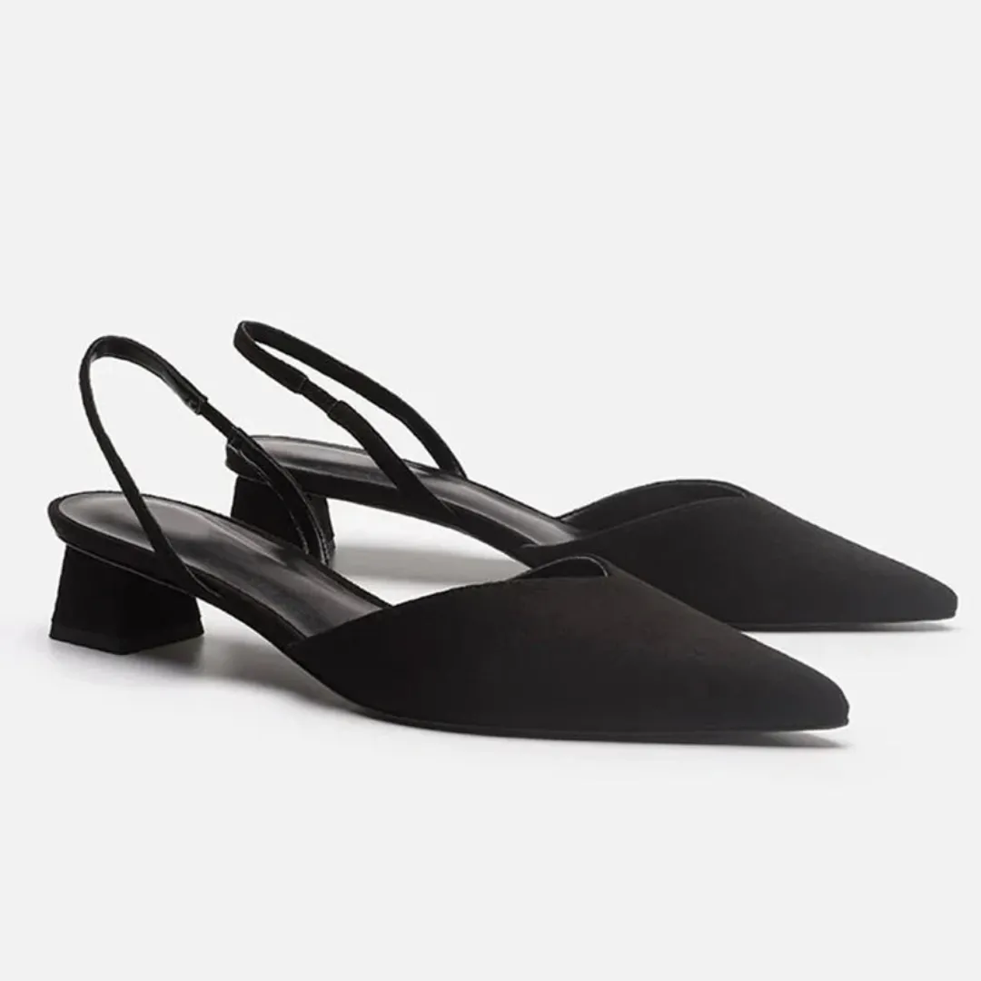 Women's Spring Closed Toe Sling Back Sandals | Heeled