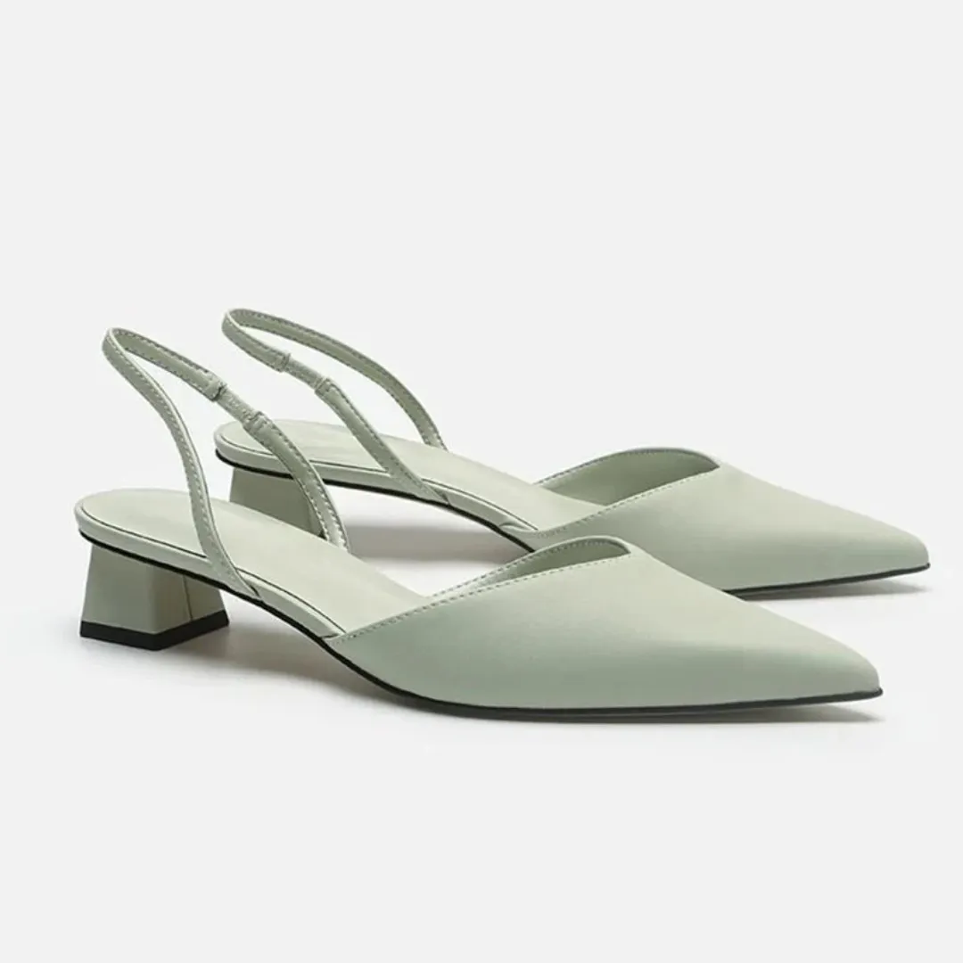 Women's Spring Closed Toe Sling Back Sandals | Heeled