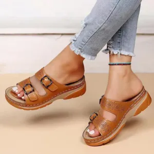 Women's Summer Slip On Sandals | Platform