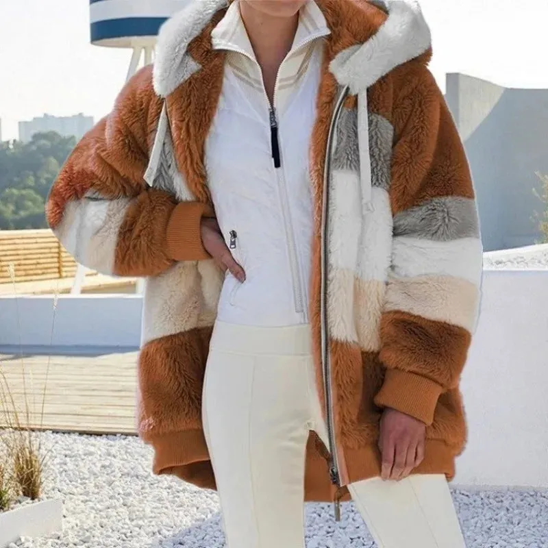 Women's Warm Zipper Hooded Coat