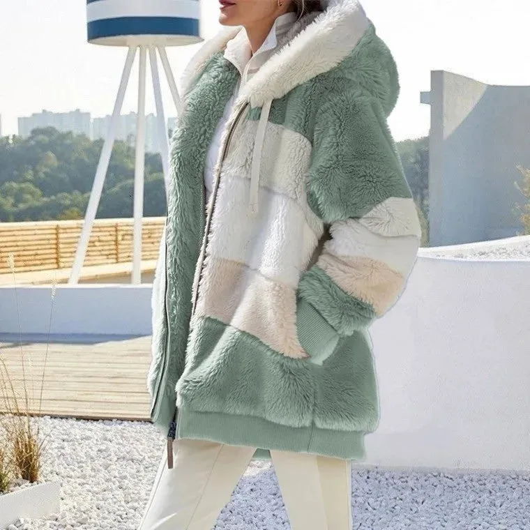 Women's Warm Zipper Hooded Coat