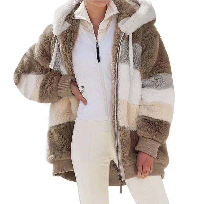 Women's Warm Zipper Hooded Coat