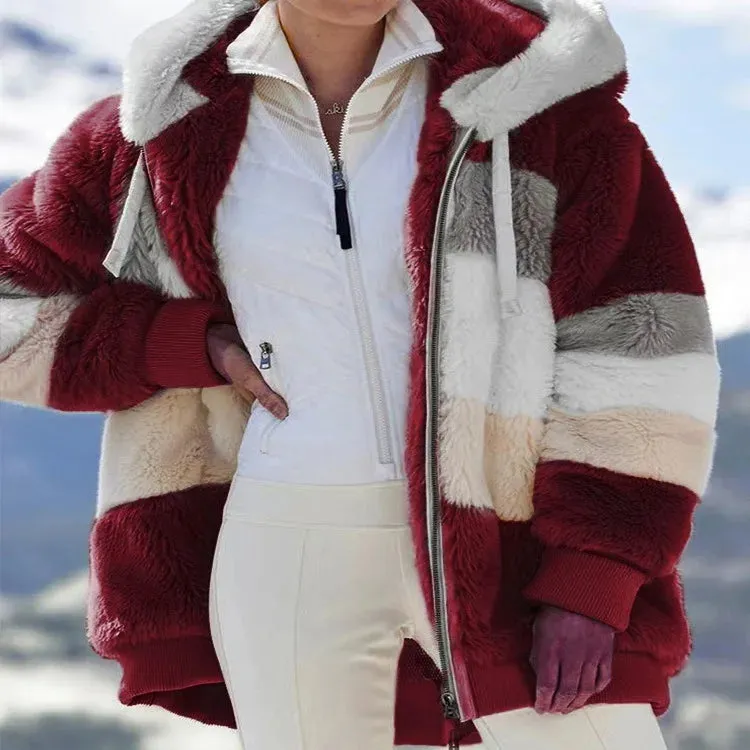 Women's Warm Zipper Hooded Coat