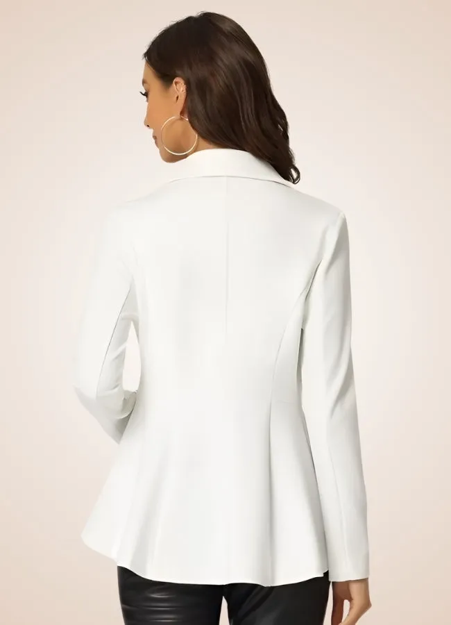 Women's White Steampunk Jacket