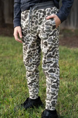 Youth Fleece Jogger - Classic Deer Camo
